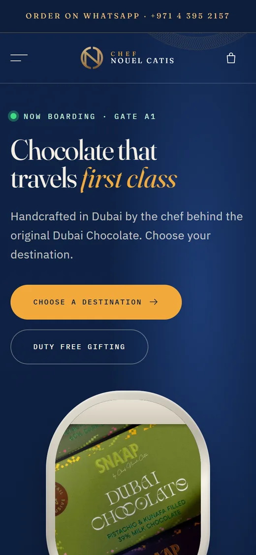 Departures theme on mobile